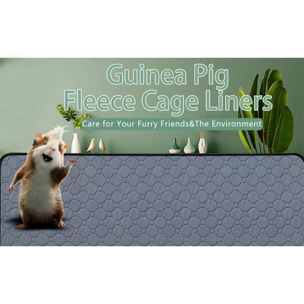 Washable Non-Slip Cage Lining & Urinary Pad for Guinea Pigs and Small Pets Washable Non-Slip Cage Lining & Urinary Pad for Guinea Pigs and Small Pets
