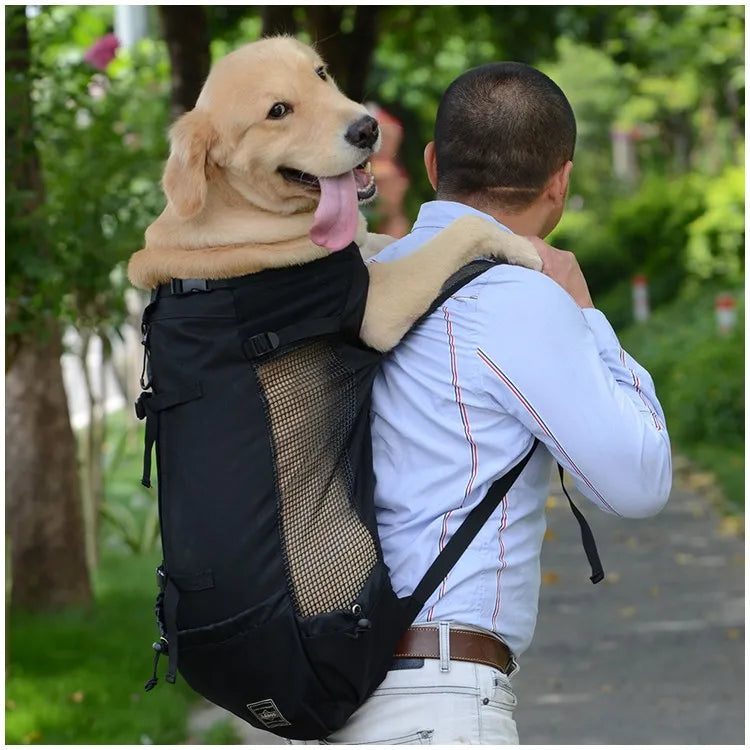 Breathable Pet Dog Carrier Backpack, Outdoor Travel Bag for Hiking, Cycling & Motorcycle Rides Breathable Pet Dog Carrier Backpack, Outdoor Travel Bag for Hiking, Cycling & Motorcycle Rides