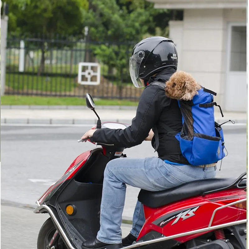 Breathable Pet Dog Carrier Backpack, Outdoor Travel Bag for Hiking, Cycling & Motorcycle Rides Breathable Pet Dog Carrier Backpack, Outdoor Travel Bag for Hiking, Cycling & Motorcycle Rides