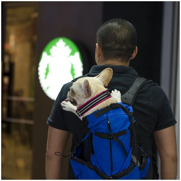 Breathable Pet Dog Carrier Backpack, Outdoor Travel Bag for Hiking, Cycling & Motorcycle Rides Breathable Pet Dog Carrier Backpack, Outdoor Travel Bag for Hiking, Cycling & Motorcycle Rides