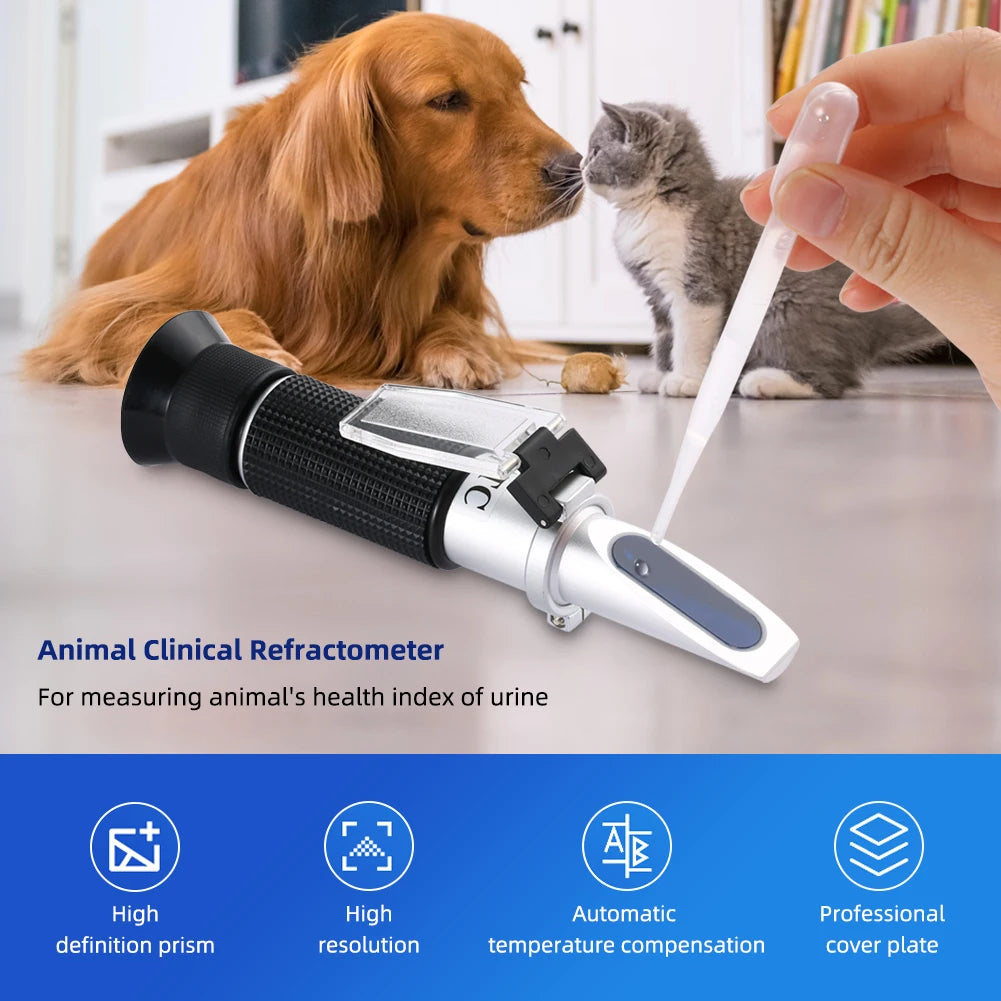 Yieryi Pet Urine Refractometer, Veterinary Specific Gravity & Protein Meter for Cats and Dogs Yieryi Pet Urine Refractometer, Veterinary Specific Gravity & Protein Meter for Cats and Dogs