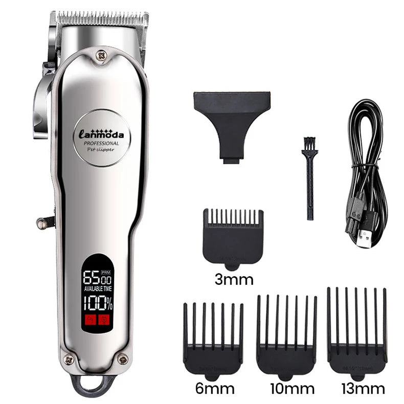 All-Metal Pet Hair Clipper — Rechargeable Low-Noise Dog & Cat Grooming Tool All-Metal Pet Hair Clipper — Rechargeable Low-Noise Dog & Cat Grooming Tool