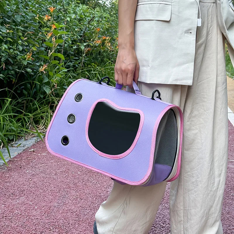 Portable Foldable Pet Carrier Bag for Small Dogs & Cats, Breathable Shoulder Travel Bag Portable Foldable Pet Carrier Bag for Small Dogs & Cats, Breathable Shoulder Travel Bag