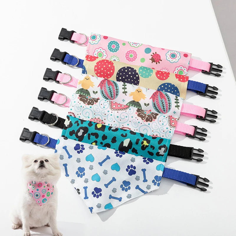 Adjustable Dog Bandana Collar, Pet Scarf for Small, Medium & Large Dogs and Cats Adjustable Dog Bandana Collar, Pet Scarf for Small, Medium & Large Dogs and Cats
