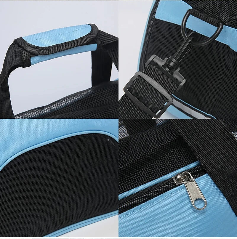 Portable Foldable Pet Carrier Bag, Travel Handbag for Small Dogs, Cats & Puppies Portable Foldable Pet Carrier Bag, Travel Handbag for Small Dogs, Cats & Puppies