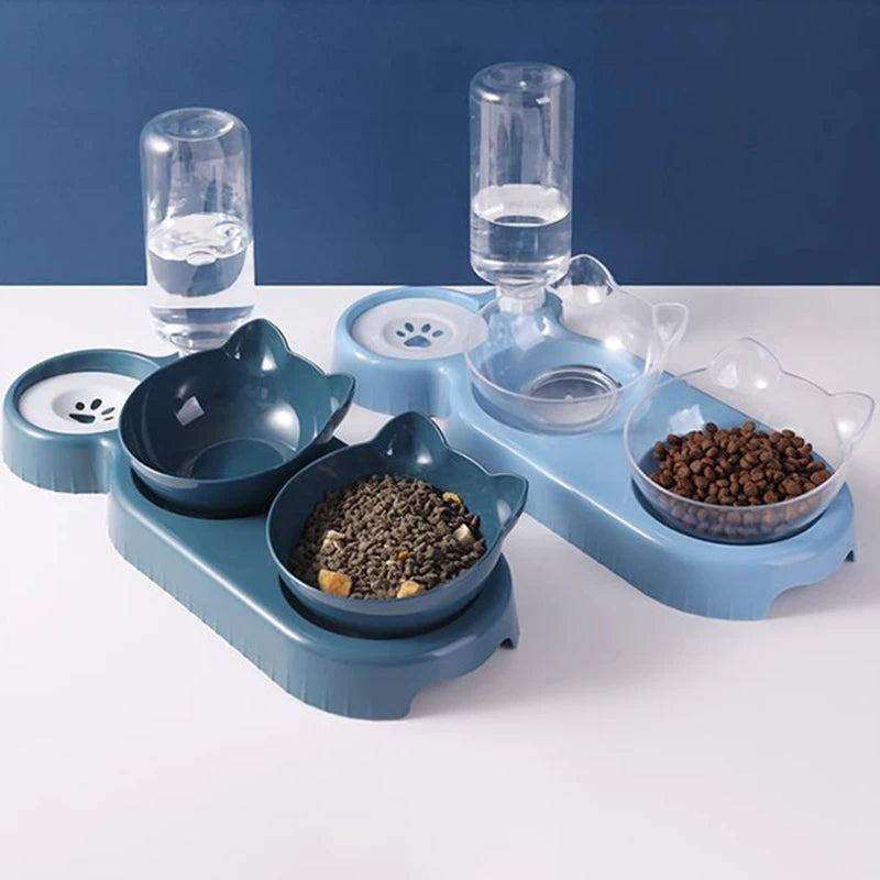 3-in-1 Automatic Cat & Small Dog Feeder – Double Bowl Water & Food Dispenser 3-in-1 Automatic Cat & Small Dog Feeder – Double Bowl Water & Food Dispenser