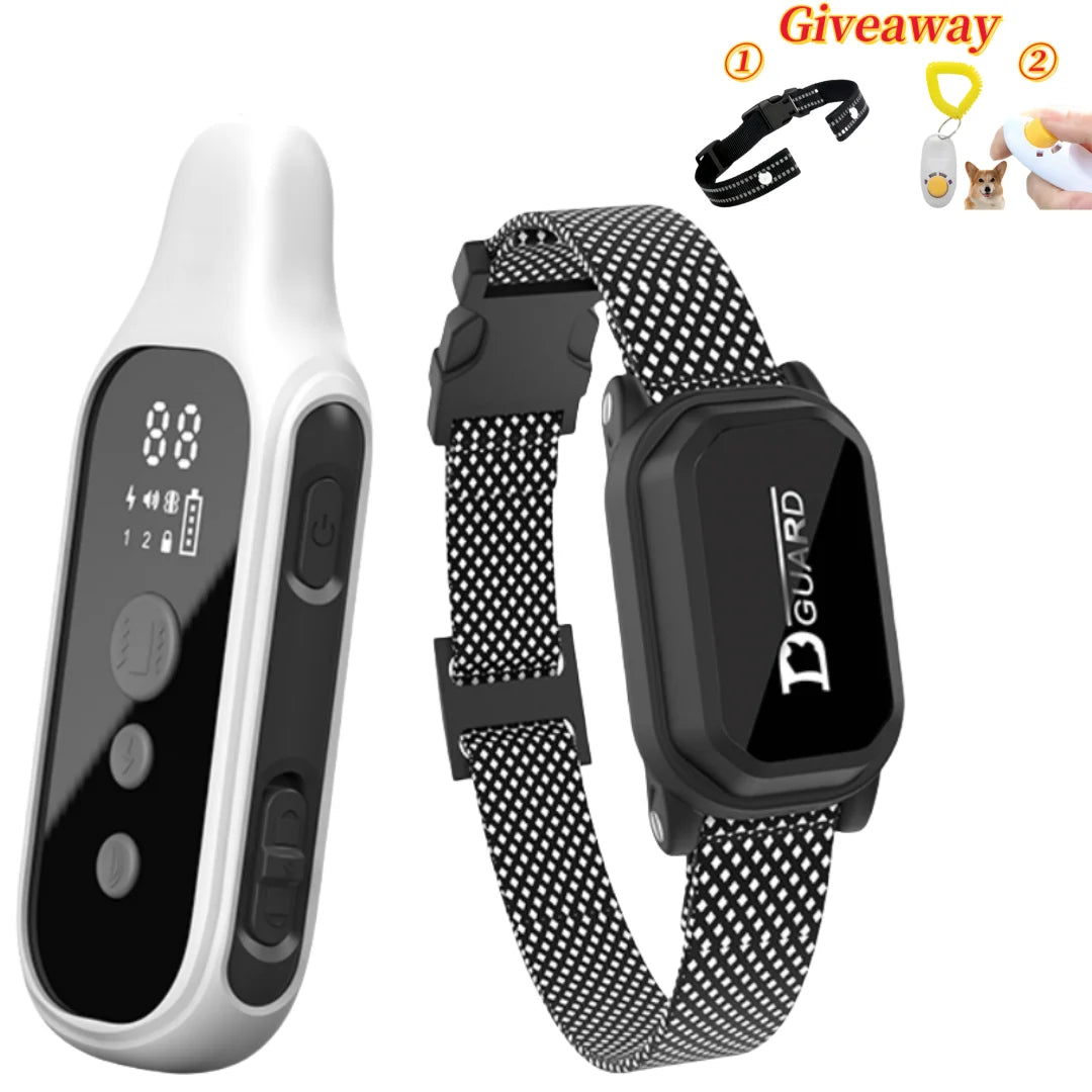800m Waterproof Rechargeable Dog Training Collar with LCD Remote, Shock, Vibration & Sound Modes 800m Waterproof Rechargeable Dog Training Collar with LCD Remote, Shock, Vibration & Sound Modes