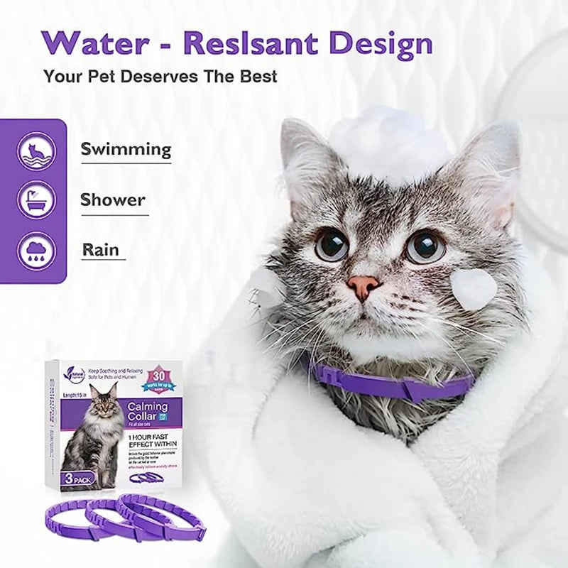 3/4 Pack Adjustable Calming Pheromone Collars for Dogs & Cats – Anxiety & Stress Relief 3/4 Pack Adjustable Calming Pheromone Collars for Dogs & Cats – Anxiety & Stress Relief