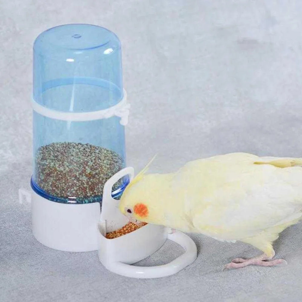 Automatic Bird Water Drinker & Feeder — Hanging Cage Dispenser for Parrots & Small Birds Automatic Bird Water Drinker & Feeder — Hanging Cage Dispenser for Parrots & Small Birds