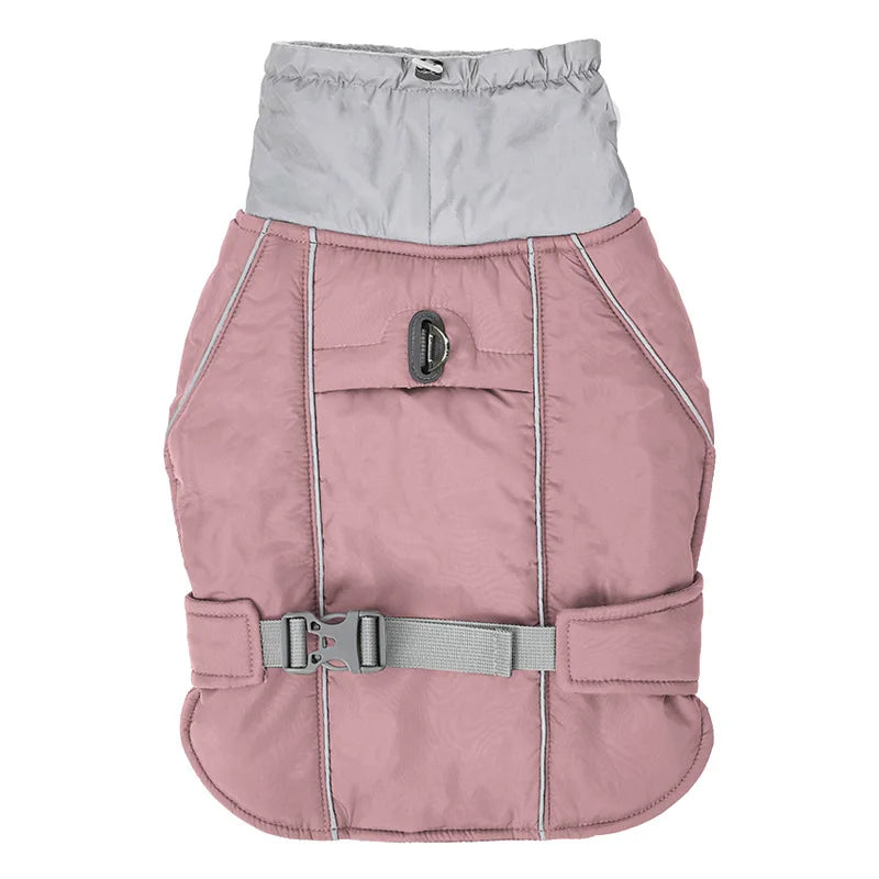 Luxury Winter Dog Jacket, Waterproof Padded Warm Coat with Reflective Safety Luxury Winter Dog Jacket, Waterproof Padded Warm Coat with Reflective Safety