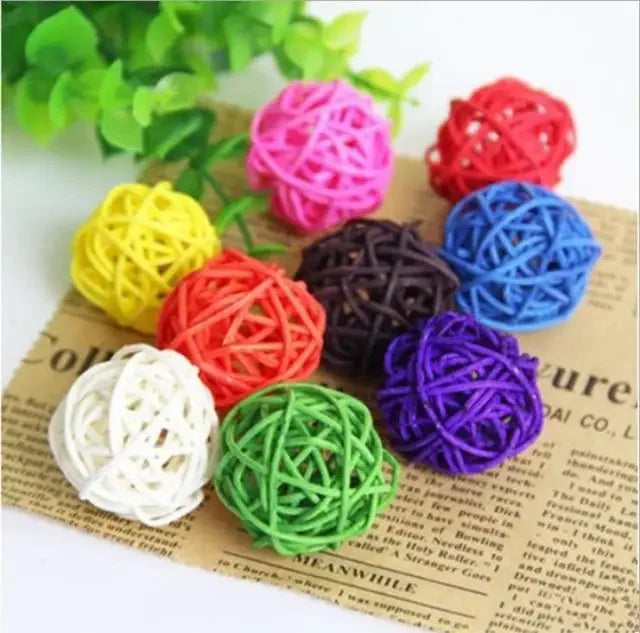 10pcs Colorful Sepak Takraw Parrot Chew Balls — Foot & Beak Toys for Birds 10pcs Colorful Sepak Takraw Parrot Chew Balls — Foot & Beak Toys for Birds