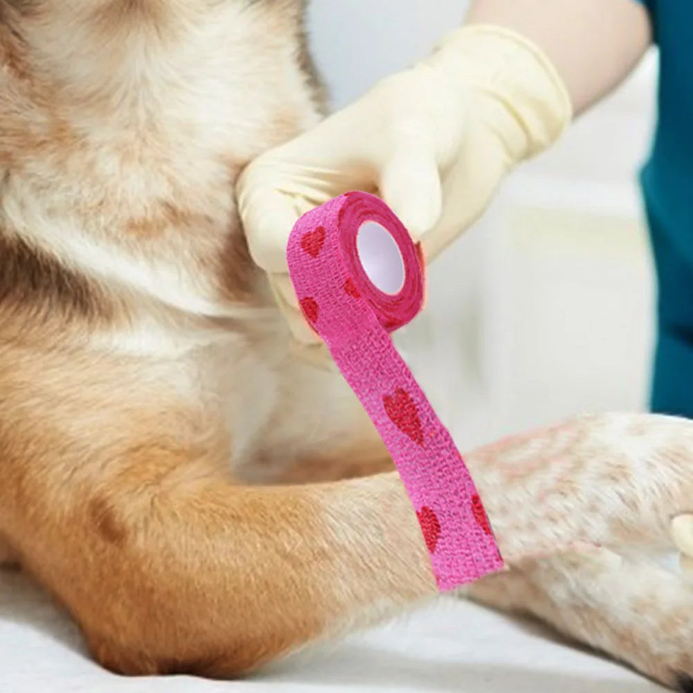 Pet Self-Adherent Elastic Bandage — Breathable, Non-Woven Wrap for Dogs & Cats Pet Self-Adherent Elastic Bandage — Breathable, Non-Woven Wrap for Dogs & Cats