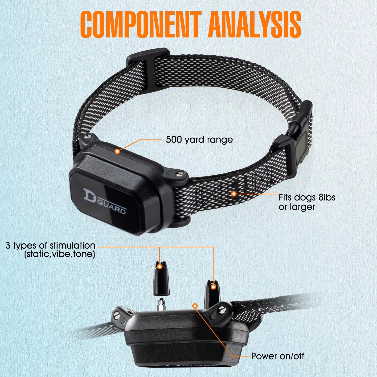 800m Waterproof Rechargeable Dog Training Collar with LCD Remote, Shock, Vibration & Sound Modes 800m Waterproof Rechargeable Dog Training Collar with LCD Remote, Shock, Vibration & Sound Modes
