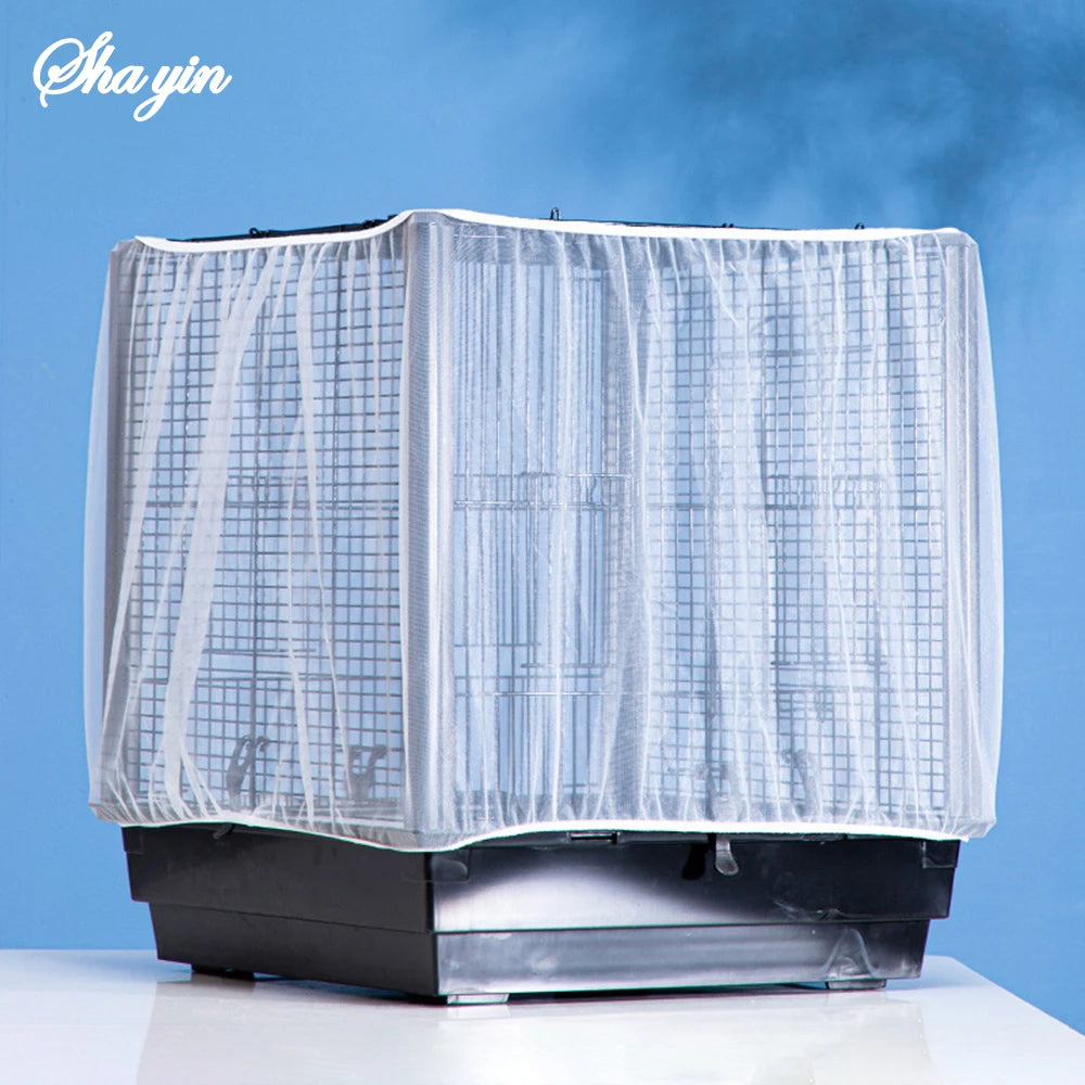 Splash-Proof Mosquito Net Bird Cage Cover — Square & Round Cage Protection Splash-Proof Mosquito Net Bird Cage Cover — Square & Round Cage Protection
