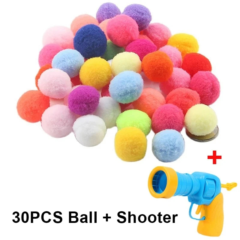 Interactive Cat Toy Launcher – Mini Shooting Game with Plush Balls for Kittens & Pets Interactive Cat Toy Launcher – Mini Shooting Game with Plush Balls for Kittens & Pets