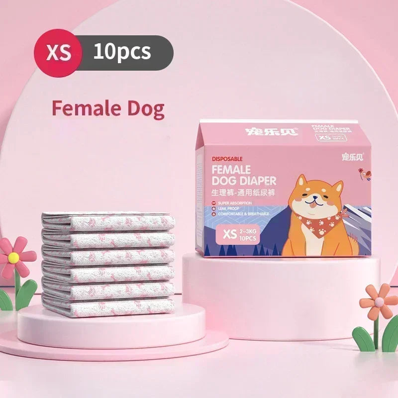 Super Absorbent Disposable Pet Diapers – Leakproof Dog & Cat Nappies for Male & Female Pets Super Absorbent Disposable Pet Diapers – Leakproof Dog & Cat Nappies for Male & Female Pets