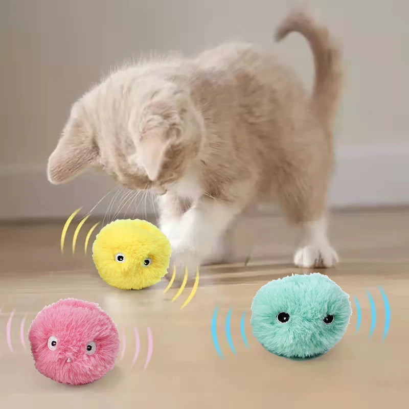 Interactive Smart Plush Cat Toy Ball – Electric Catnip Squeak Toy for Kittens Interactive Smart Plush Cat Toy Ball – Electric Catnip Squeak Toy for Kittens