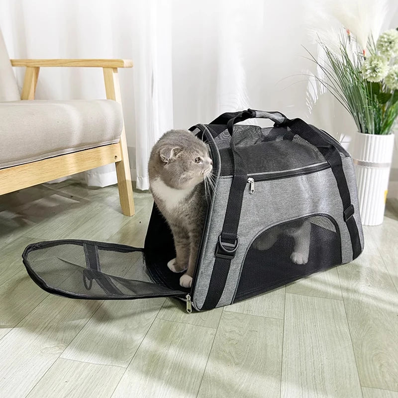 Portable Foldable Pet Carrier Bag, Travel Handbag for Small Dogs, Cats & Puppies Portable Foldable Pet Carrier Bag, Travel Handbag for Small Dogs, Cats & Puppies