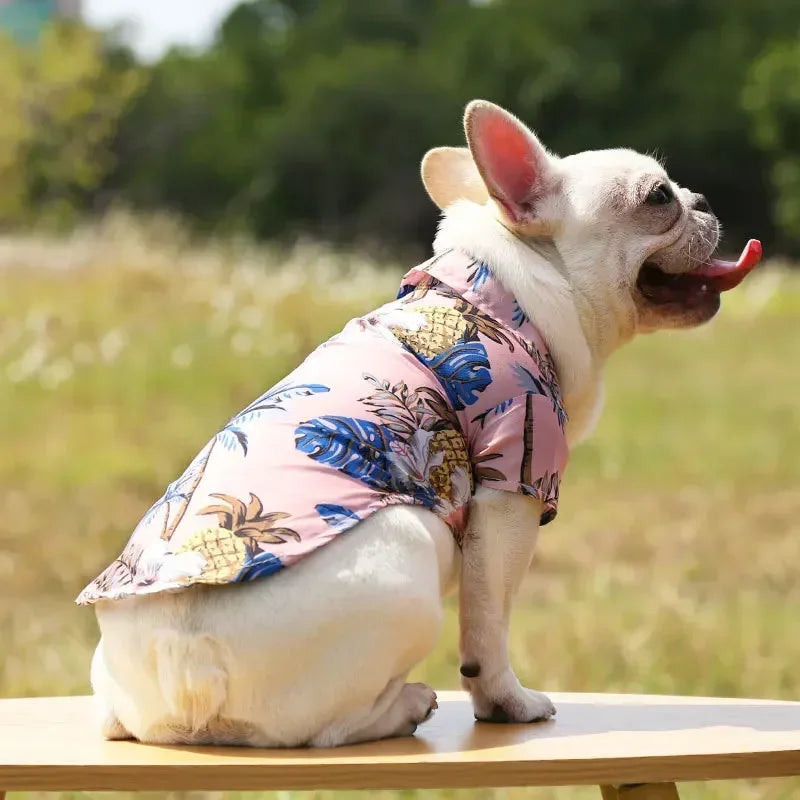 Hawaiian Style Summer Dog Shirt, Beachwear for Small & Medium Dogs, Puppies, and Cats Hawaiian Style Summer Dog Shirt, Beachwear for Small & Medium Dogs, Puppies, and Cats