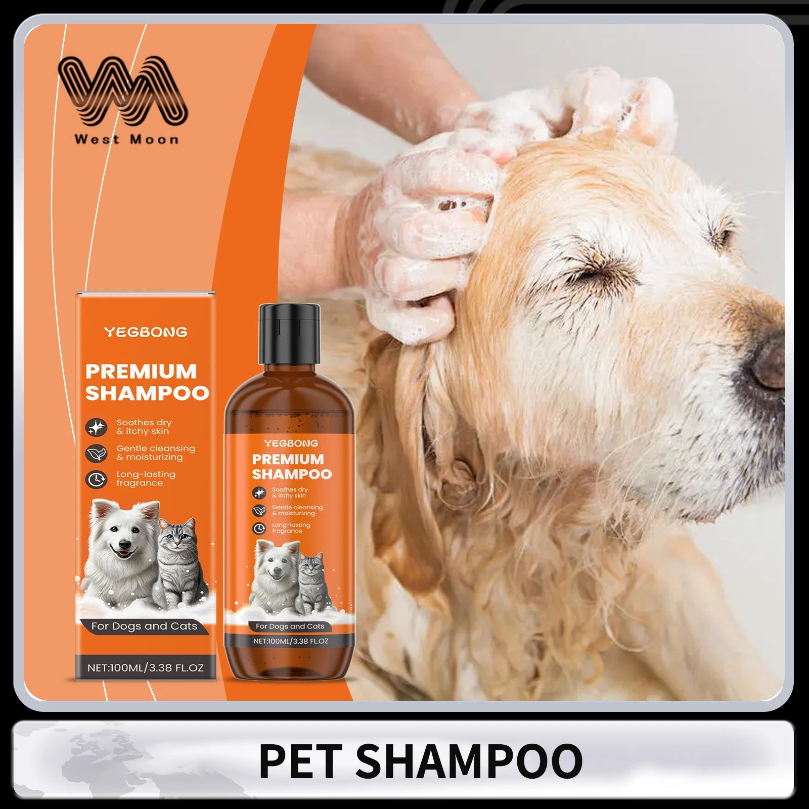 Pet Shampoo for Dogs & Cats – Deep Cleansing, Odor Control, Itch Relief & PH Balance Pet Shampoo for Dogs & Cats – Deep Cleansing, Odor Control, Itch Relief & PH Balance
