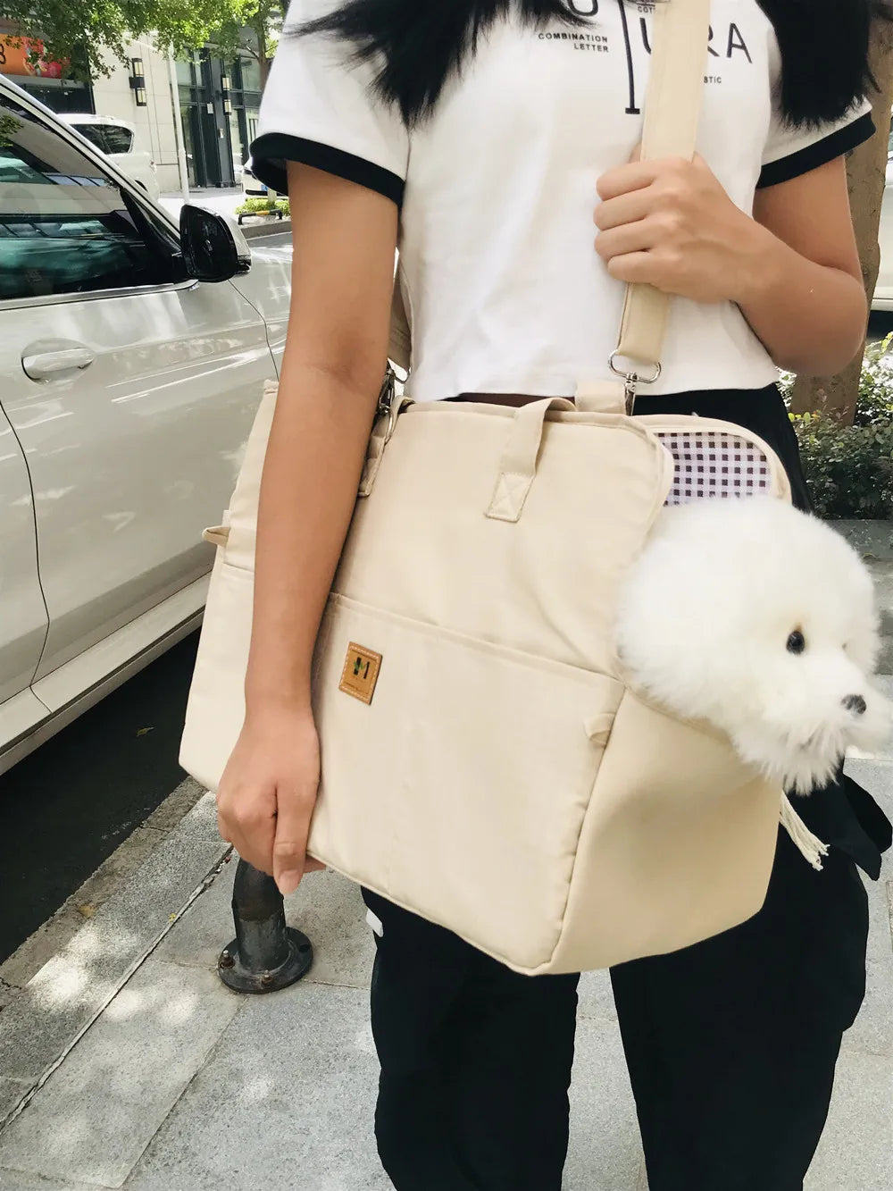 Dog Car Booster Seat & Pet Carrier Bag for Small Dogs and Cats, with Pad and Safety Straps Dog Car Booster Seat & Pet Carrier Bag for Small Dogs and Cats, with Pad and Safety Straps
