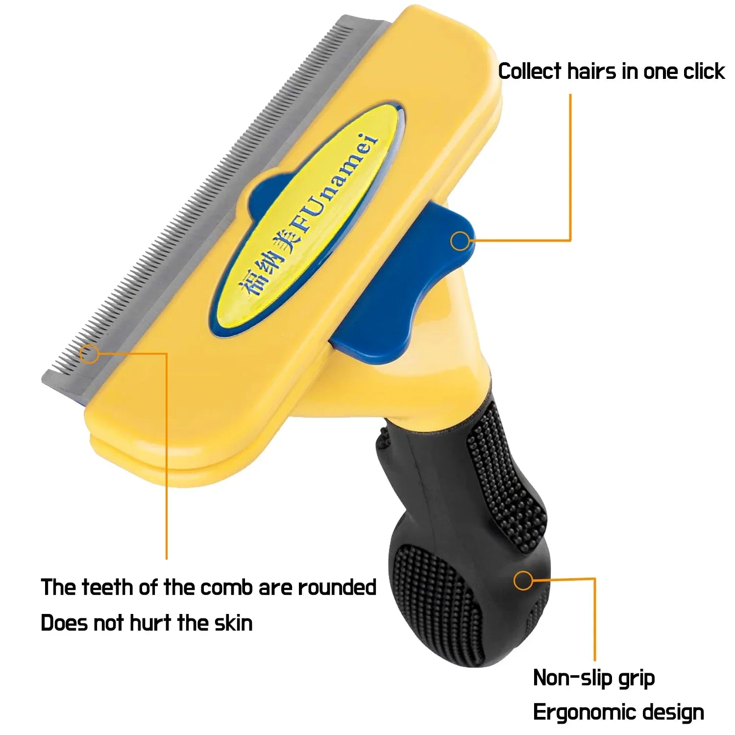 Large Pet Grooming Comb – Hair Remover & Massage Brush for Dogs and Cats Large Pet Grooming Comb – Hair Remover & Massage Brush for Dogs and Cats