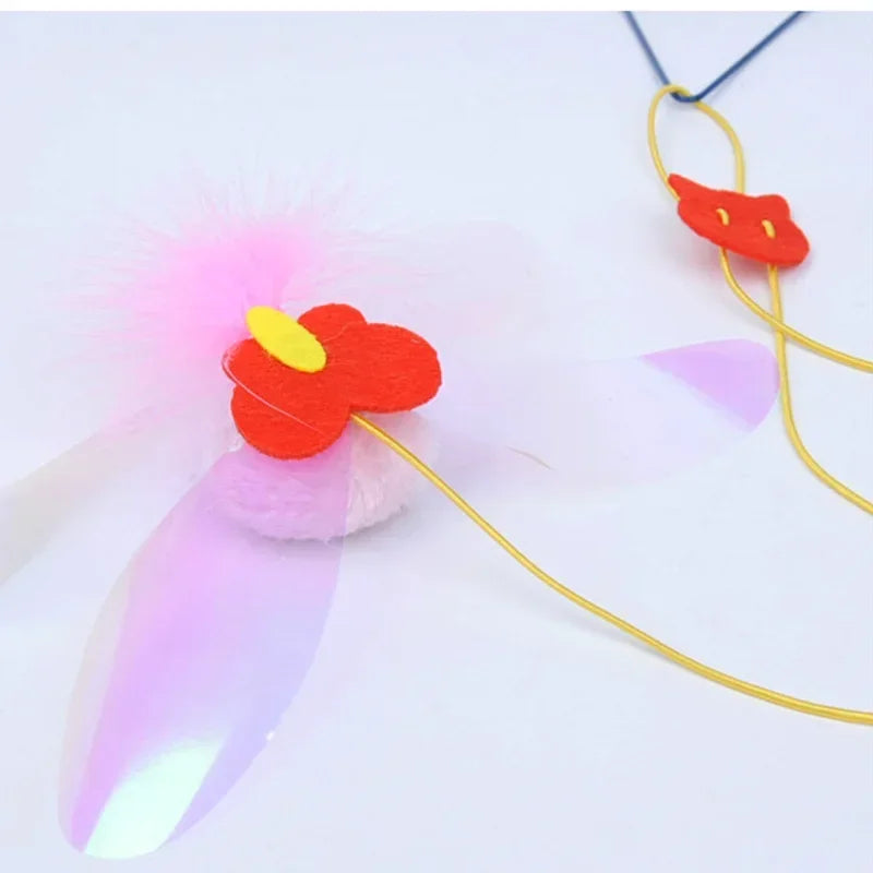 Retractable Hanging Cat Toy with Simulated Mouse, Interactive Door Teaser Retractable Hanging Cat Toy with Simulated Mouse, Interactive Door Teaser