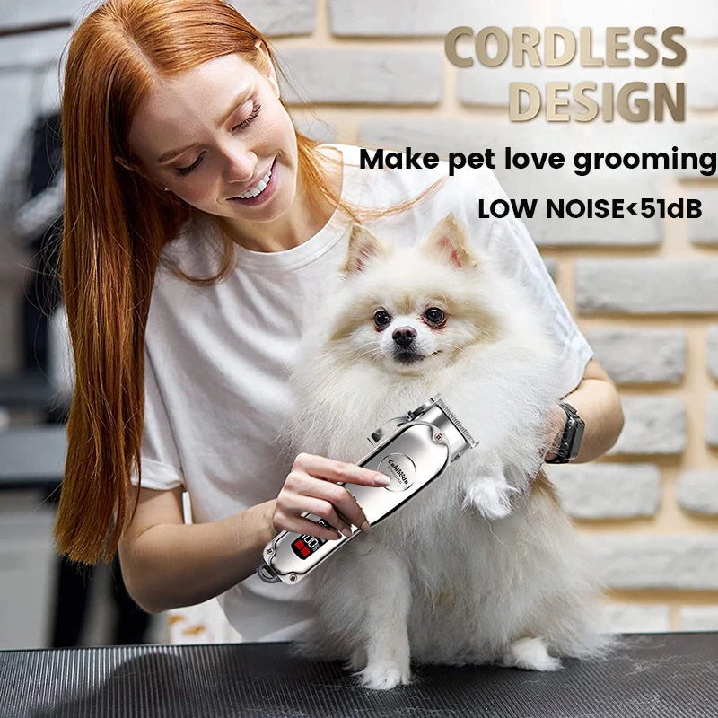 All-Metal Pet Hair Clipper — Rechargeable Low-Noise Dog & Cat Grooming Tool All-Metal Pet Hair Clipper — Rechargeable Low-Noise Dog & Cat Grooming Tool