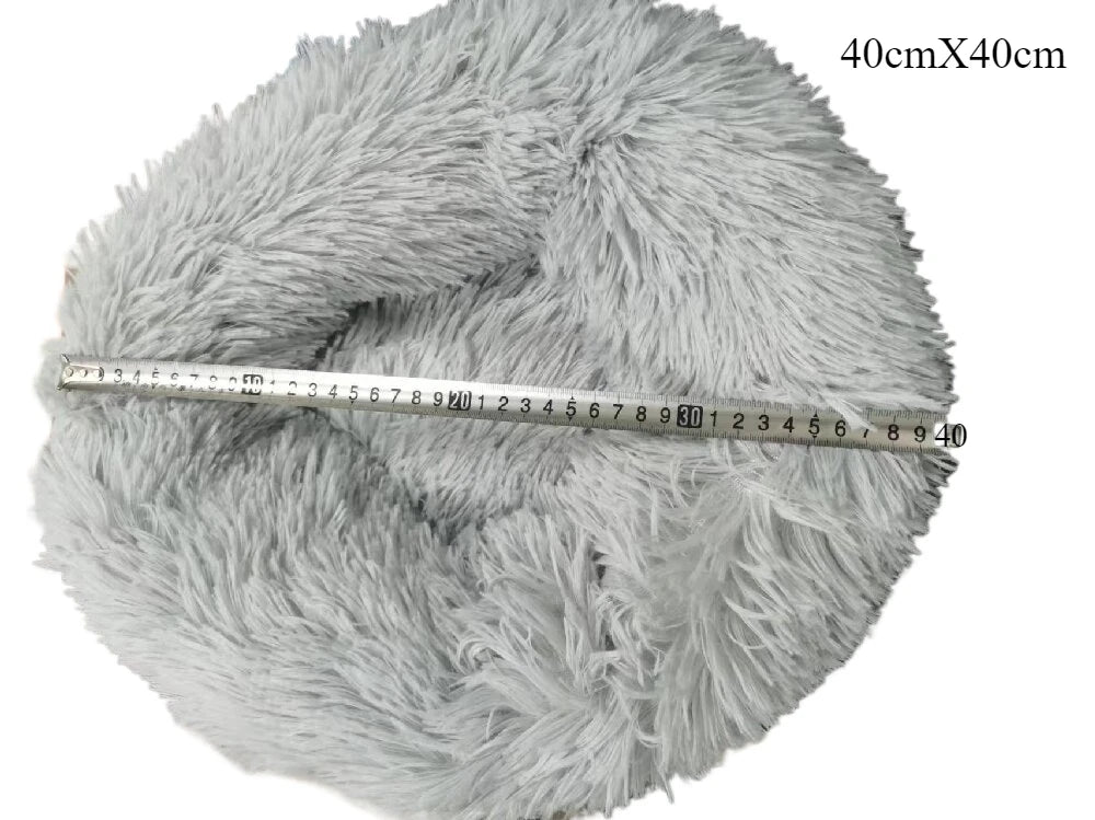Plush Round Pet Nest Bed for Cats and Small Dogs Plush Round Pet Nest Bed for Cats and Small Dogs