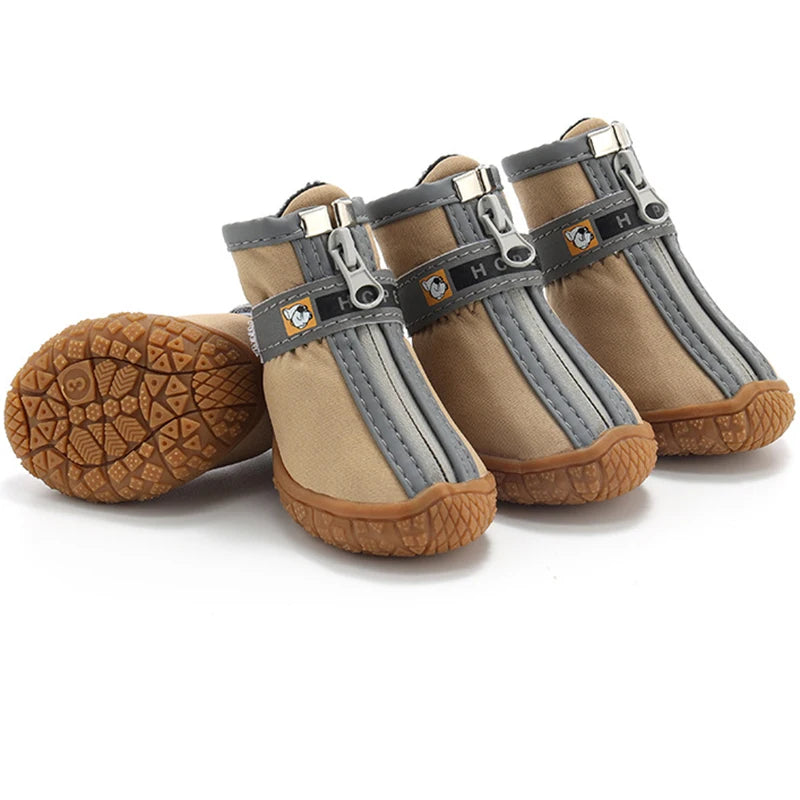 Warm Dog Shoes with Non-Slip Soles – Plush, Breathable, Protective Paw Booties Warm Dog Shoes with Non-Slip Soles – Plush, Breathable, Protective Paw Booties