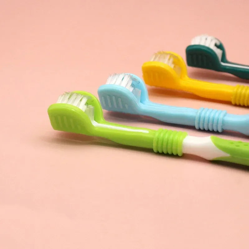 3-Sided Pet Toothbrush – Dog & Cat Dental Care Brush for Tartar, Plaque & Bad Breath 3-Sided Pet Toothbrush – Dog & Cat Dental Care Brush for Tartar, Plaque & Bad Breath
