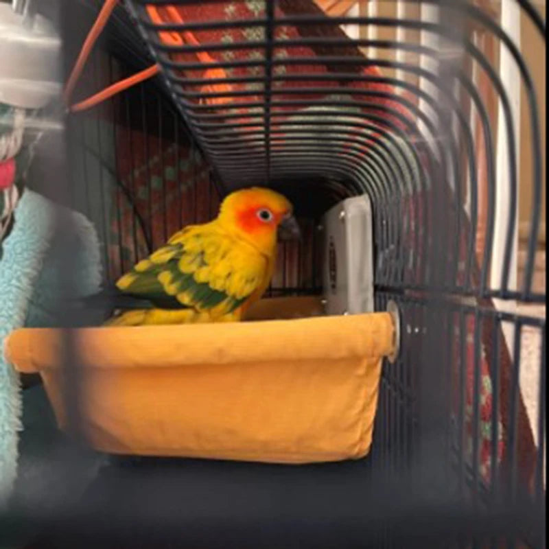 Winter Warm Plush Hanging Bird Nest Hut — Cozy Hideaway for Parrots & Finches Winter Warm Plush Hanging Bird Nest Hut — Cozy Hideaway for Parrots & Finches