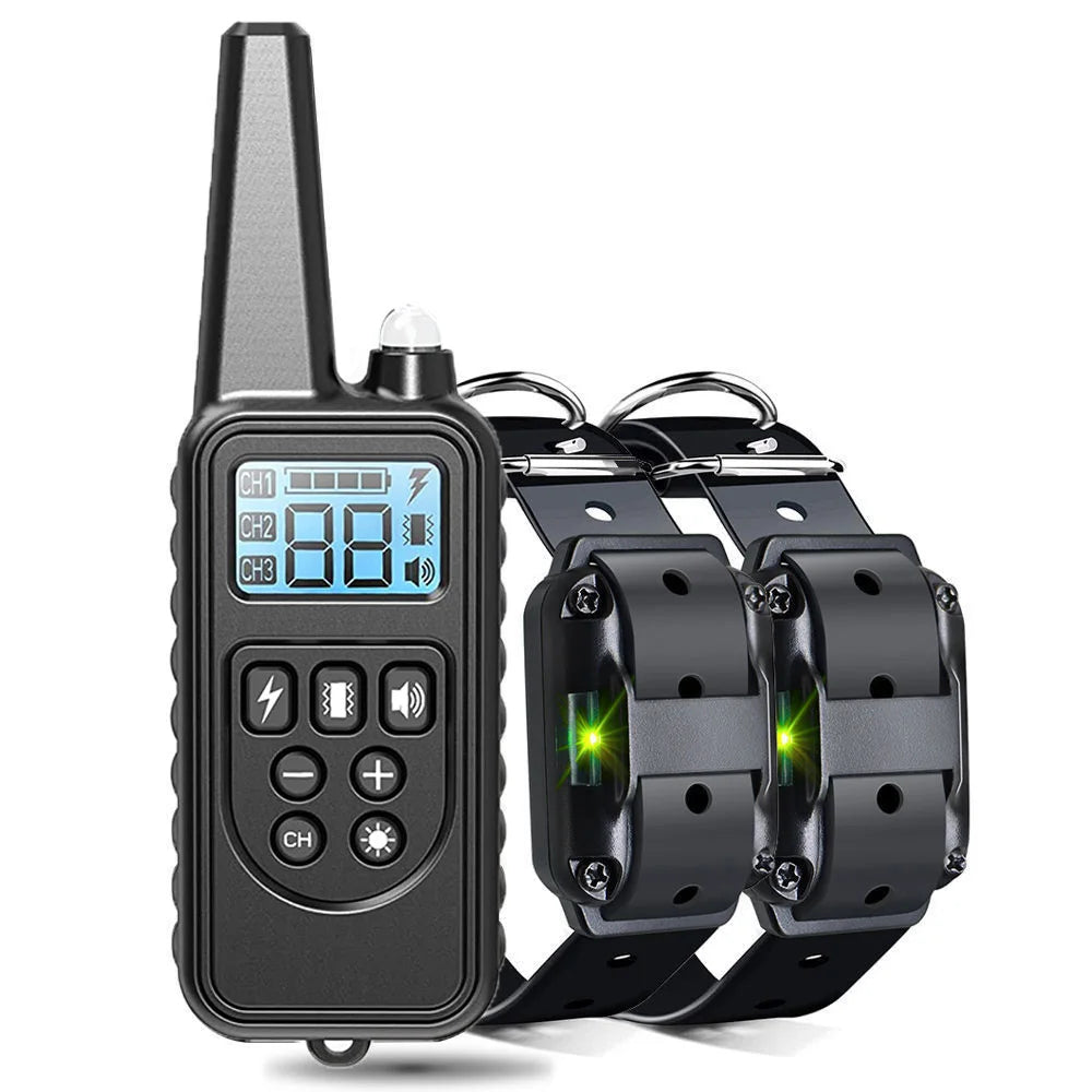 Anti-Bark Dog Training Collar — Rechargeable Shock, Vibration & Clicker Set Anti-Bark Dog Training Collar — Rechargeable Shock, Vibration & Clicker Set