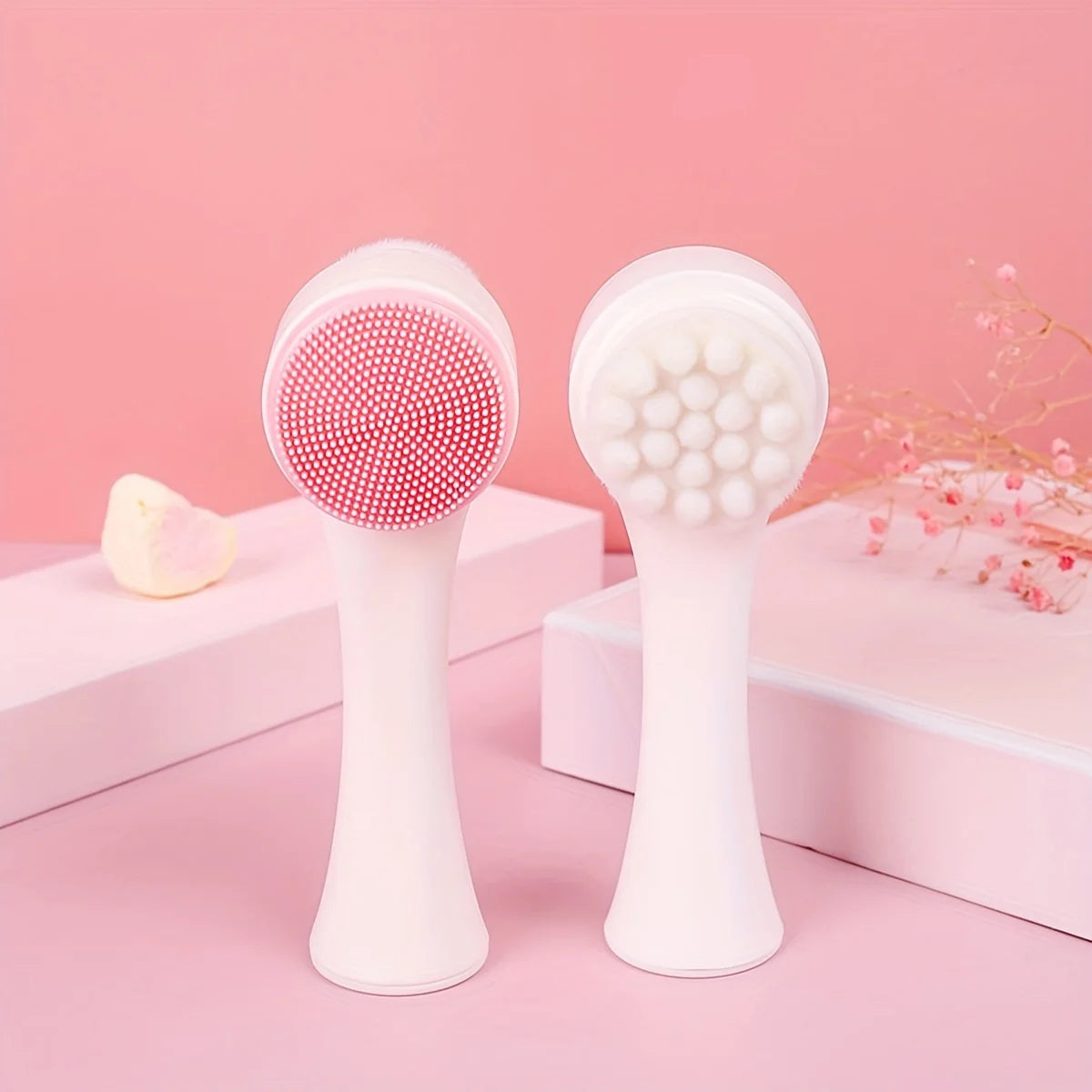 Silicone Pet Paw Cleaner & Massage Brush, Dual-Sided Grooming Tool for Dogs Silicone Pet Paw Cleaner & Massage Brush, Dual-Sided Grooming Tool for Dogs