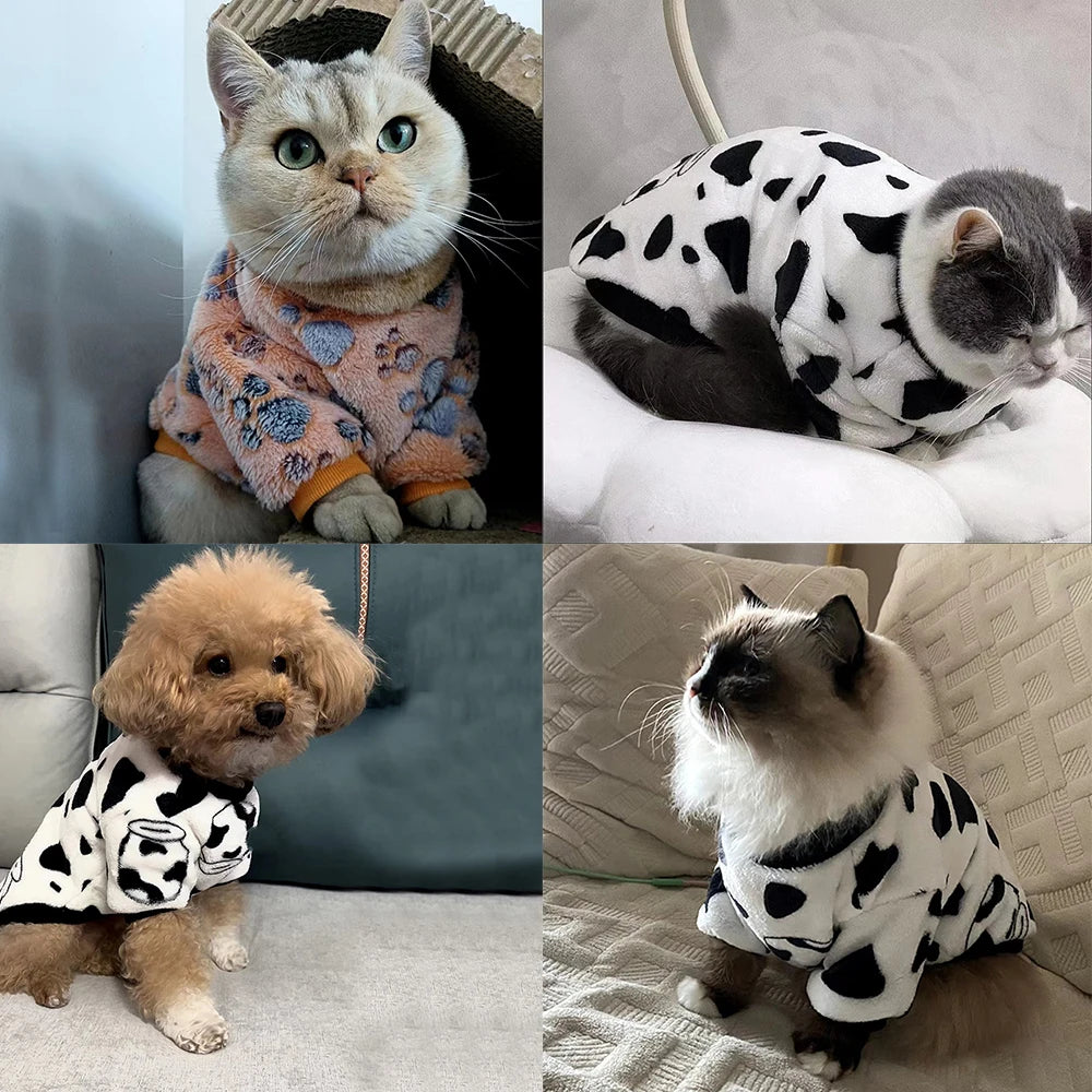 Warm Fleece Pet Sweater Vest for Small & Medium Dogs, Winter Coat for Cats Warm Fleece Pet Sweater Vest for Small & Medium Dogs, Winter Coat for Cats