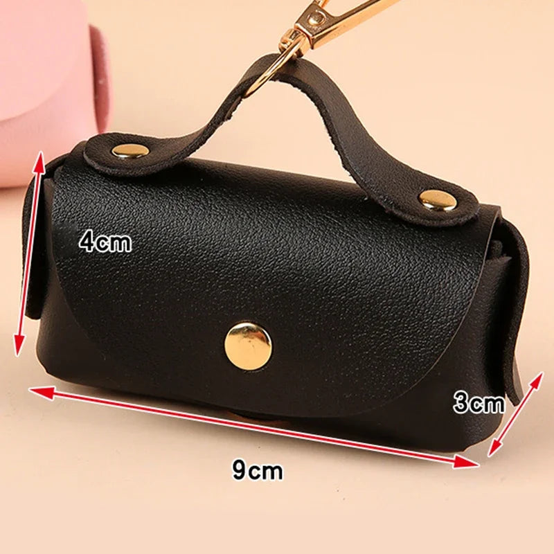 Portable Leather Dog Poop Bag Holder – Stylish Dispenser for Pet Waste Bags Portable Leather Dog Poop Bag Holder – Stylish Dispenser for Pet Waste Bags