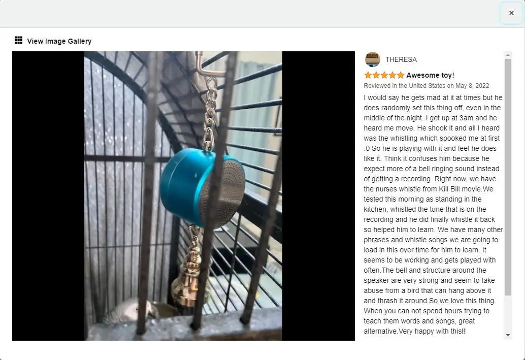 Interactive Talking Training Toy for Parrots — Voice Recording & Playback Interactive Talking Training Toy for Parrots — Voice Recording & Playback