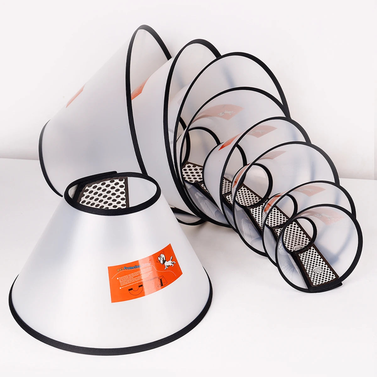 1pc Pet Elizabethan Collar — Protective, Anti-Lick, Post-Surgery Dog Cone 1pc Pet Elizabethan Collar — Protective, Anti-Lick, Post-Surgery Dog Cone