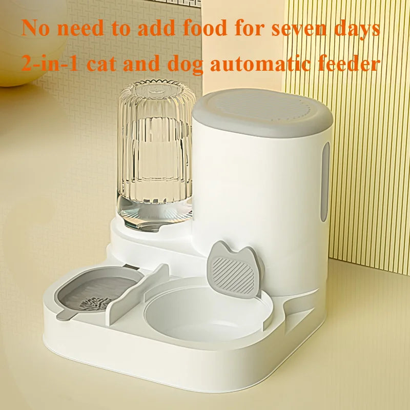 Automatic Pet Feeder and Water Dispenser – Integrated Food & Water Bowl for Cats and Dogs Automatic Pet Feeder and Water Dispenser – Integrated Food & Water Bowl for Cats and Dogs