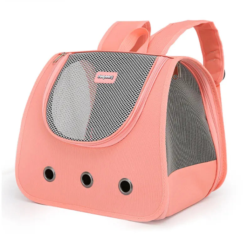 Foldable Portable Cat Backpack, Breathable Double Shoulder Pet Carrier for Cats & Small Dogs Foldable Portable Cat Backpack, Breathable Double Shoulder Pet Carrier for Cats & Small Dogs