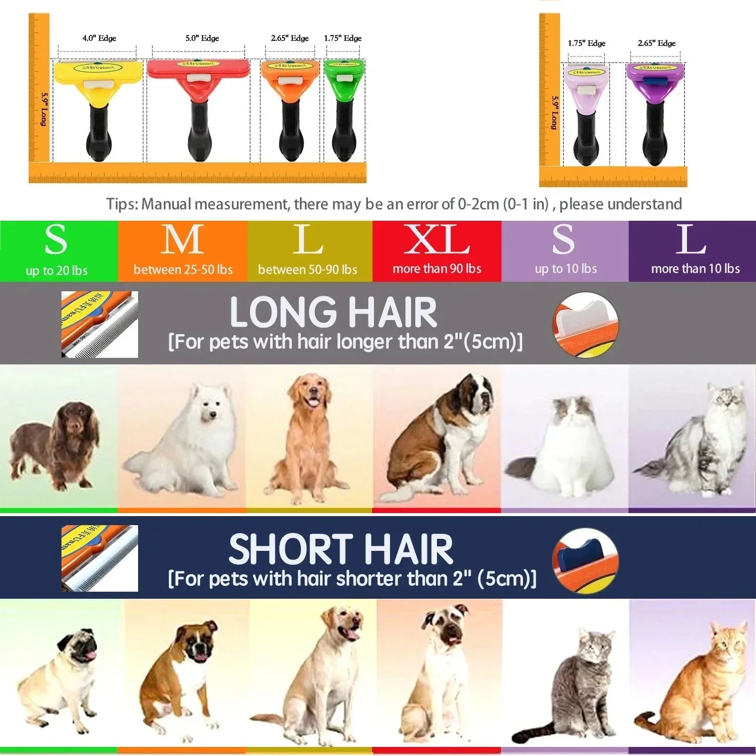 Large Pet Grooming Comb – Hair Remover & Massage Brush for Dogs and Cats Large Pet Grooming Comb – Hair Remover & Massage Brush for Dogs and Cats