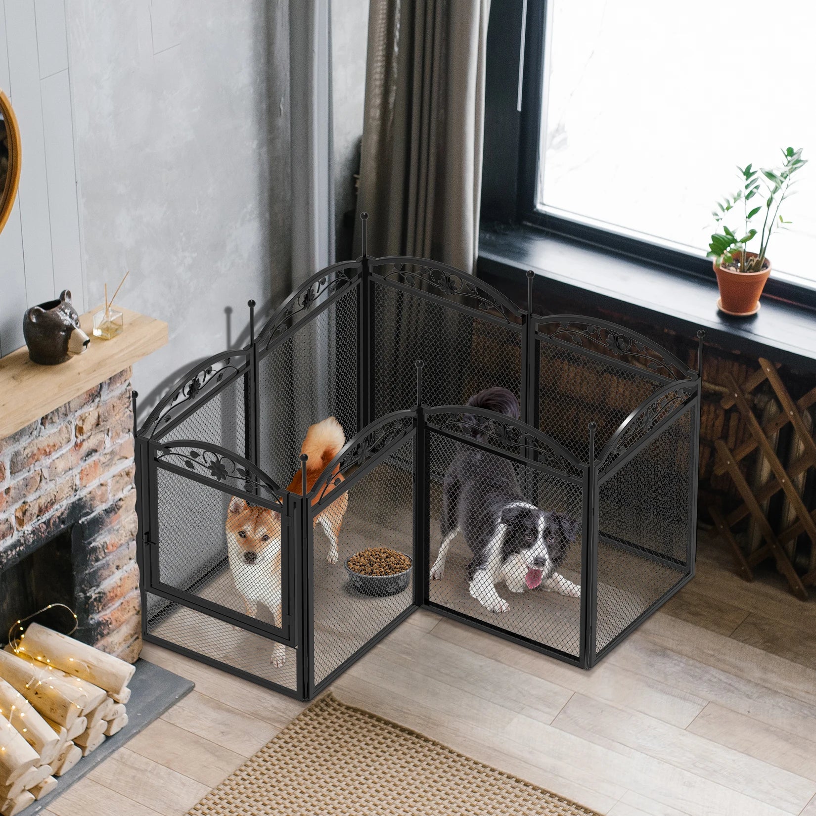 8-Panel Heavy Duty Dog Playpen – Indoor/Outdoor Metal Puppy Fence with Waterproof Whelping Pad 8-Panel Heavy Duty Dog Playpen – Indoor/Outdoor Metal Puppy Fence with Waterproof Whelping Pad