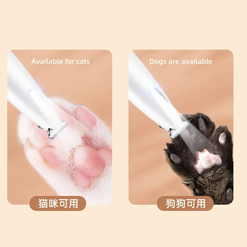 LED Dog Paw Trimmer — Waterproof Pet Hair Clipper with 18mm Blade & LED Display LED Dog Paw Trimmer — Waterproof Pet Hair Clipper with 18mm Blade & LED Display
