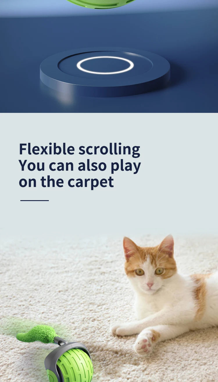 Speedy Tail 2.0 Automatic Interactive Cat Toy Ball with Replaceable Moving Tail Speedy Tail 2.0 Automatic Interactive Cat Toy Ball with Replaceable Moving Tail