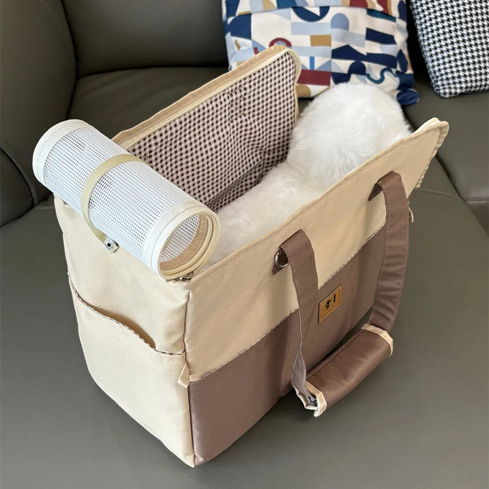 Dog Car Booster Seat & Pet Carrier Bag for Small Dogs and Cats, with Pad and Safety Straps Dog Car Booster Seat & Pet Carrier Bag for Small Dogs and Cats, with Pad and Safety Straps