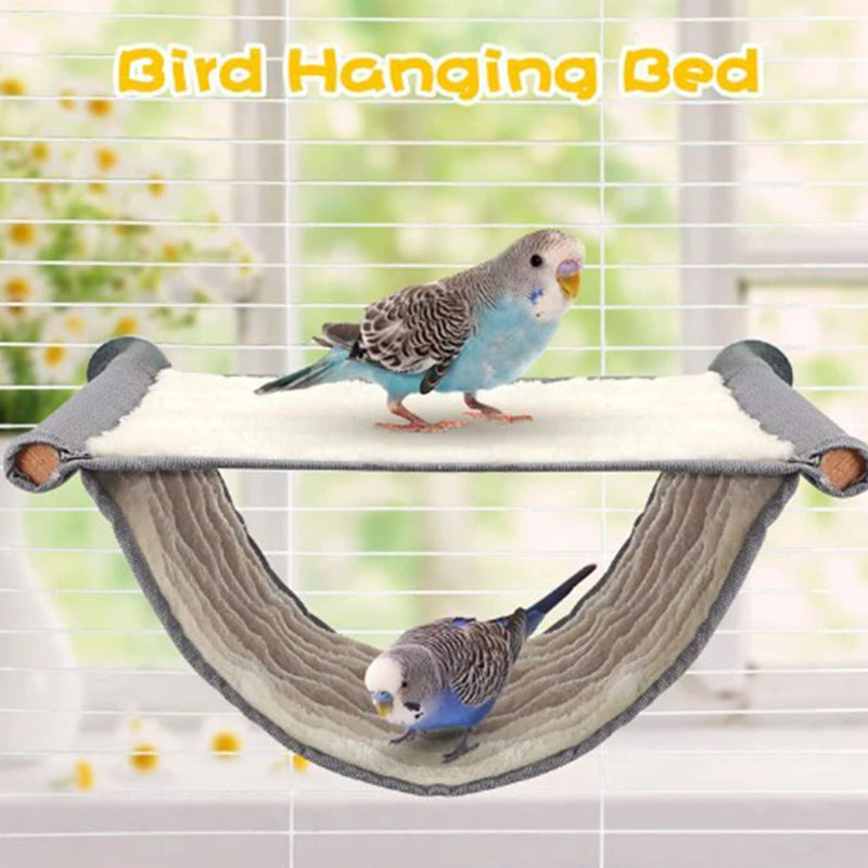 Winter Warm Plush Hanging Bird Nest Hut — Cozy Hideaway for Parrots & Finches Winter Warm Plush Hanging Bird Nest Hut — Cozy Hideaway for Parrots & Finches