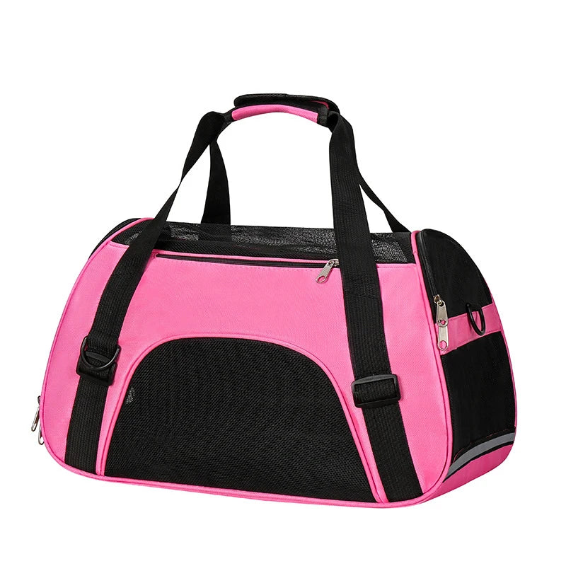 Portable Foldable Pet Carrier Bag, Travel Handbag for Small Dogs, Cats & Puppies Portable Foldable Pet Carrier Bag, Travel Handbag for Small Dogs, Cats & Puppies