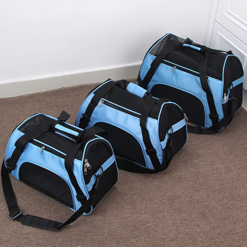 Portable Foldable Pet Carrier Bag, Travel Handbag for Small Dogs, Cats & Puppies Portable Foldable Pet Carrier Bag, Travel Handbag for Small Dogs, Cats & Puppies
