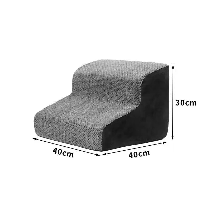 Non-Slip Ramp for Dogs & Cats - 2/3 Step Washable Memory Foam Pet Stairs Non-Slip Ramp for Dogs & Cats - 2/3 Step Washable Memory Foam Pet Stairs