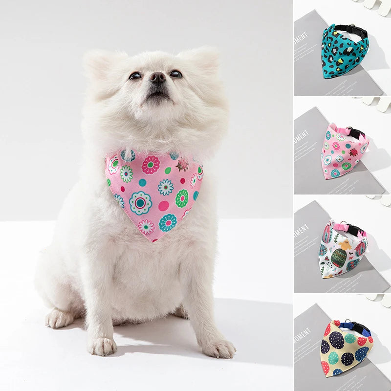 Adjustable Dog Bandana Collar, Pet Scarf for Small, Medium & Large Dogs and Cats Adjustable Dog Bandana Collar, Pet Scarf for Small, Medium & Large Dogs and Cats